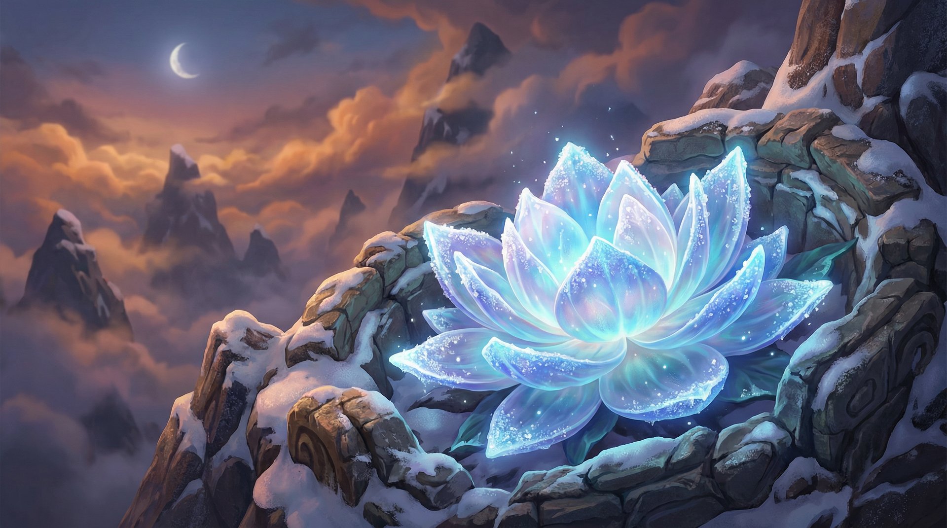 91雪莲花生长全记录植物视频